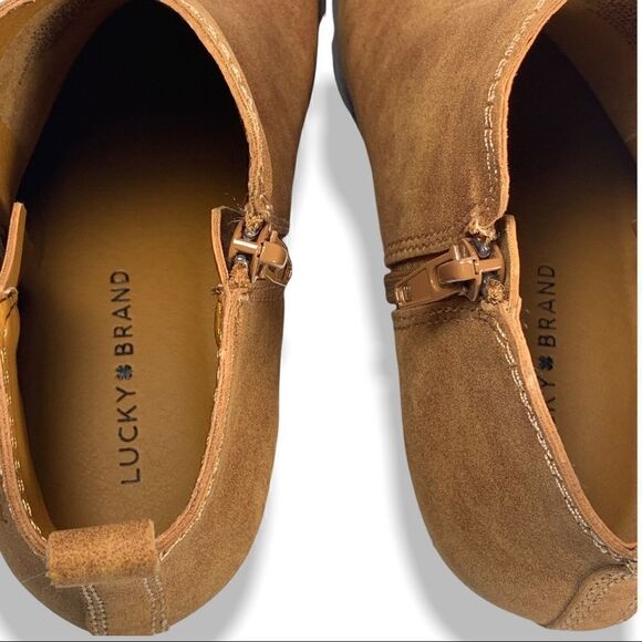 Lucky Brand Girls UG-BRONA Walnut Ankle Boots size 1 Kids - Picture 5 of 9